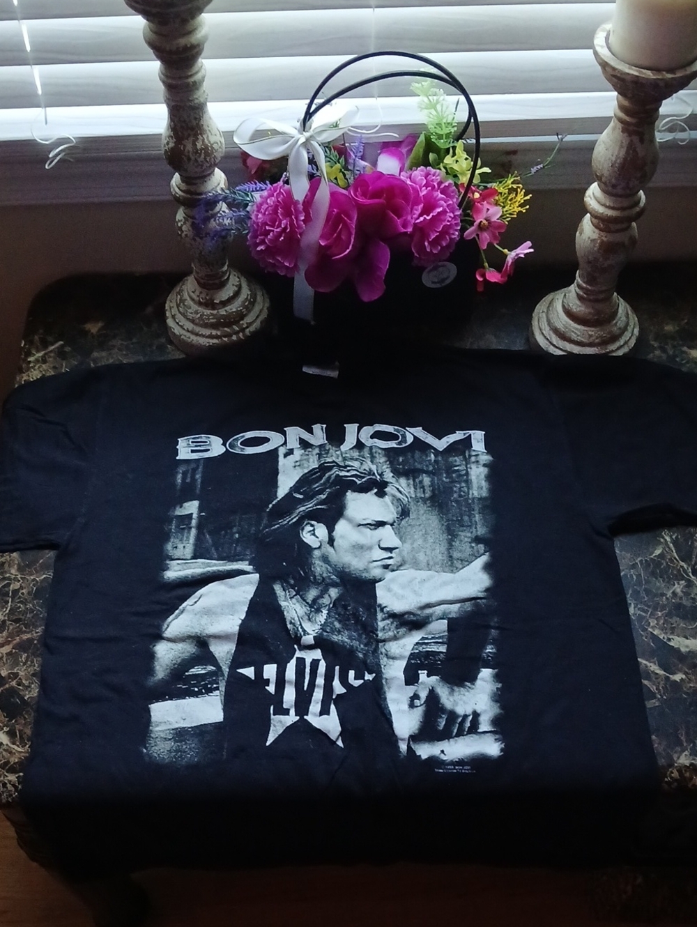 Vintage 93' The Brockum Group Bon Jovi T-Shirt Size Large Unisex